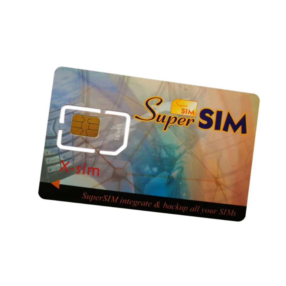 Горячая Новинка 16 в 1 Max sim-карта сотовый телефон супер карта резервного