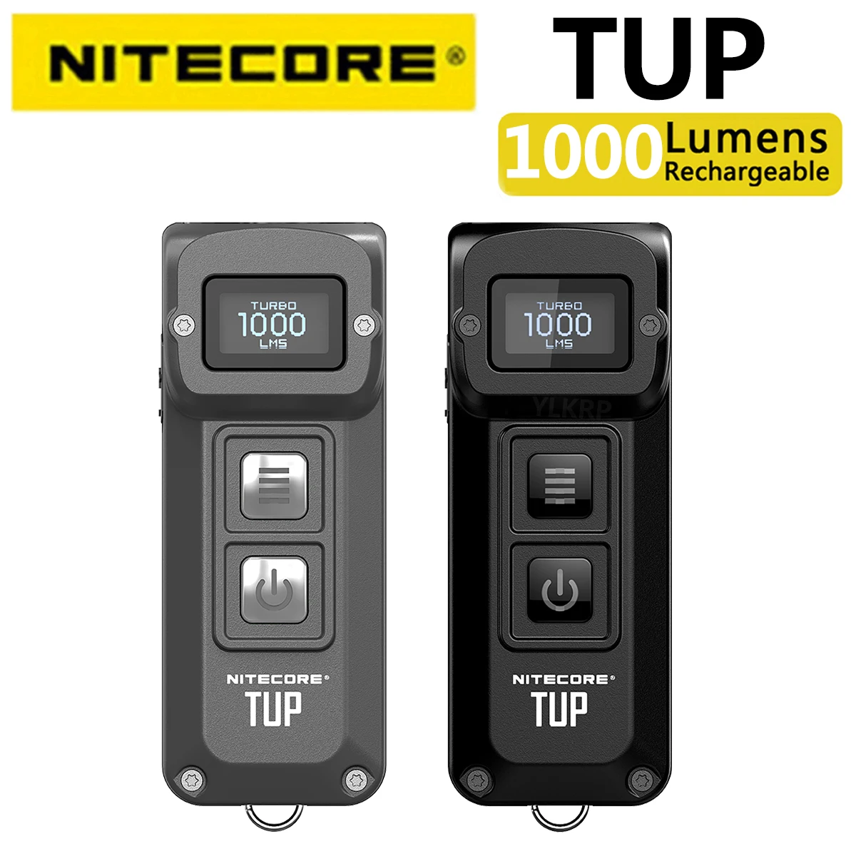 NITECORE TUP 1000 lumens rechargeable metal keychain light with display led flashlight mini flashlight mini led flashlight
