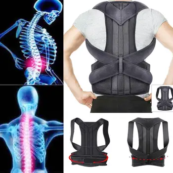

Palicy Neoprene Shapewear For Men Bodysuit Corset Male Back Lumbar Sauna Suit Brace Strap Vest Belt Cincher Posture Corrector