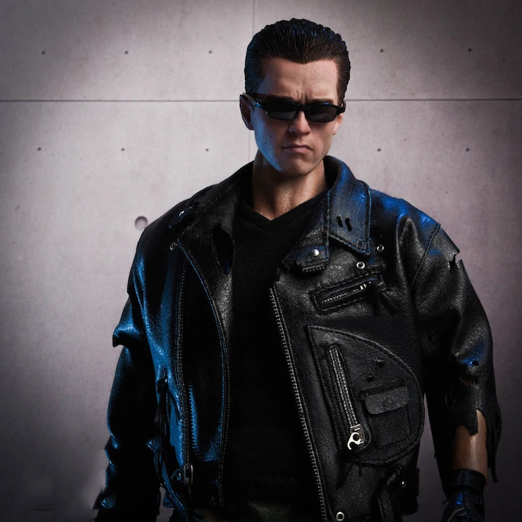 

1/6 Scale Soldier Terminator Arnold Young Edition Male Head Sculpture Model Suitable for Nude Garage Kit Toys