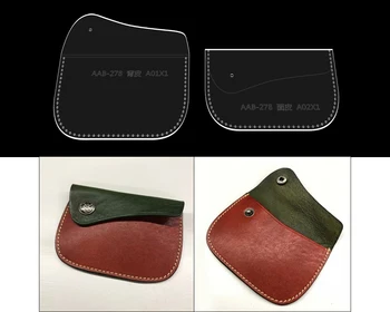 

Mini Coin Purse Sewing Pattern Acrylic Stencil Laser Cut Template Diy Leather Handmade Craft