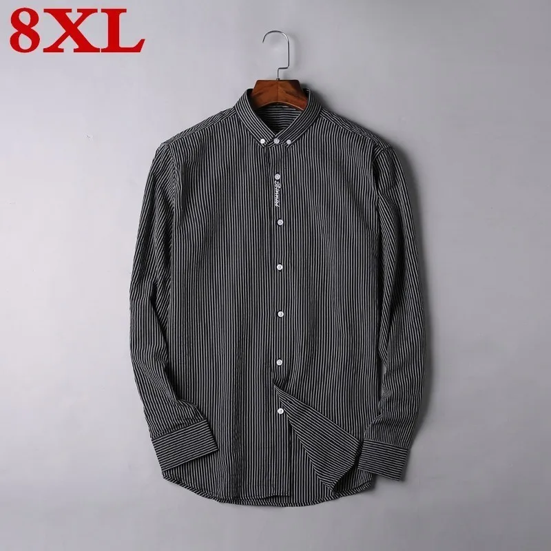 Размера плюс 8XL 7XL 6XL 5XL 4XL брендовая мужская классическая клетчатая рубашка с