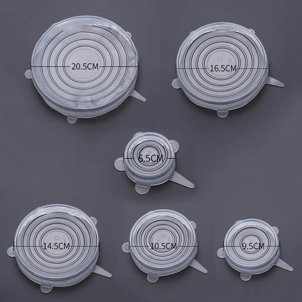 WORTHBUY-6-Pcs-Set-Food-Silicone-Cover-Universal-Silicone-Lids-For-Cookware-Bowl-Pot-Reusable-Stretc