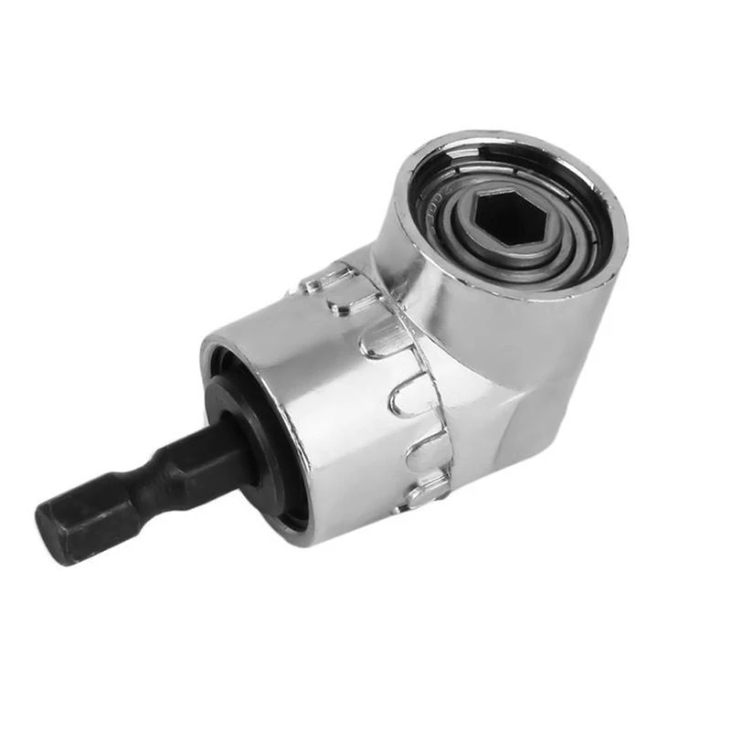 

105 Degrees 1/4" Extension Hex Drill Bit Adjustable Hex Bit Angle Driver Screwdriver Socket Holder Adaptor Tools