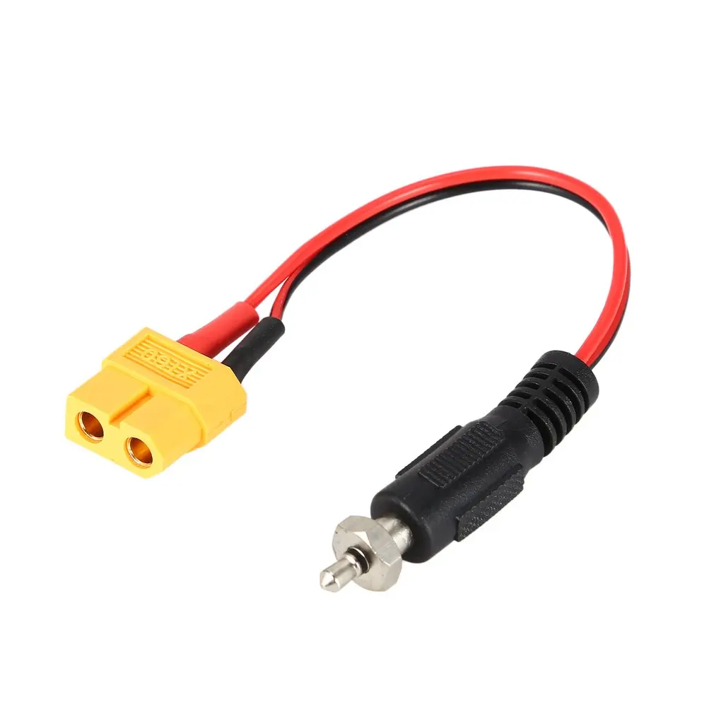 

XT60 Female To Glow Plug Igniter Driver Charger Adapter Cable Converter Remote Control Crocodile Clips Lead Wire