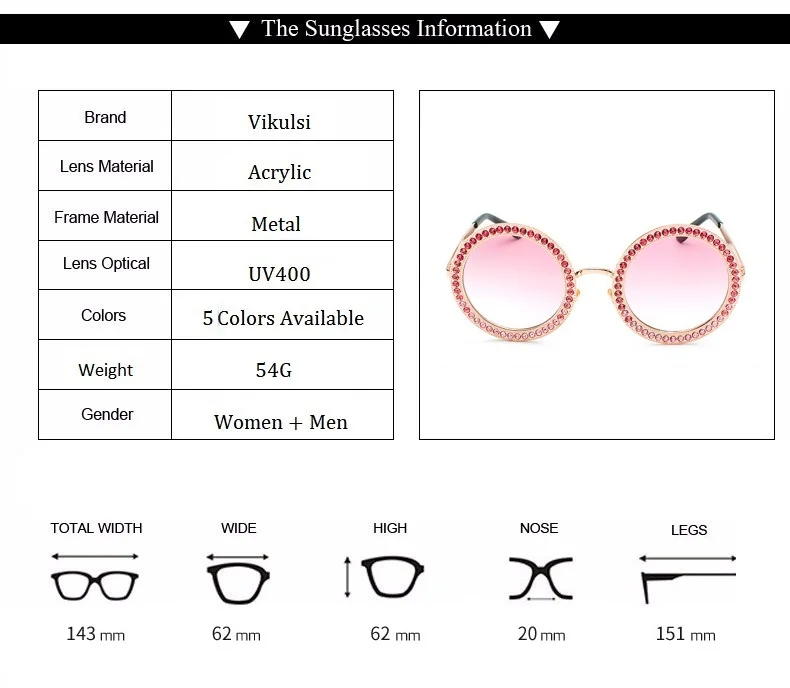 Высококачественные роскошные брендовые Круглые Солнцезащитные очки для женщин, изысканные радужные бриллиантовые очки, большие солнцезащитные очки для женщин