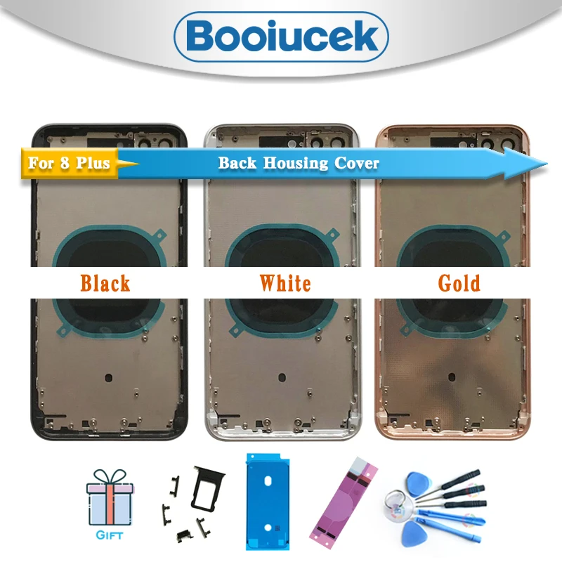 High Quality For iphone 8 8G or 8 Plus 8Plus Housing Battery Cover Door Rear Chassis Frame Back Cover Glass + Battery sticker High Quality For iphone 8 8G or 8 Plus 8Plus Housing Battery Cover Door Rear Chassis Frame Back Cover Glass + Battery sticker