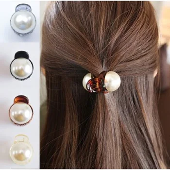 

New Girls Pearl Mini 1PC Hair Claw Barrettes Women Hair Crab Hair Claws Women Make UP Washing Tool Hair Accessories