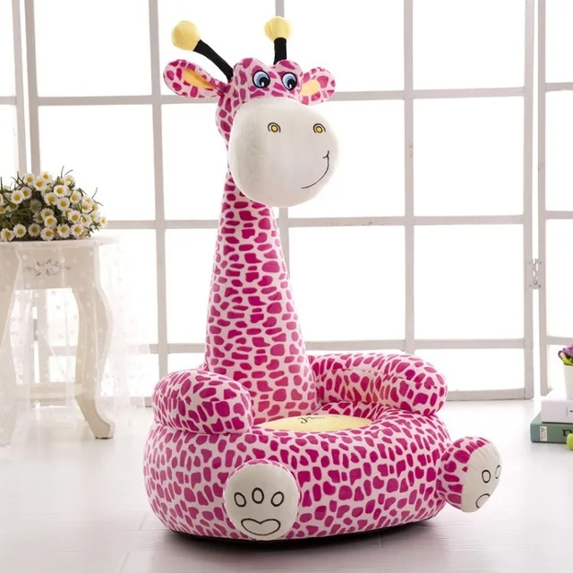 Cartoon Kids Seats Sofa Comfortable PP Cotton Animal Giraffe Small Big Size Baby Portable Chair Gifts for Children