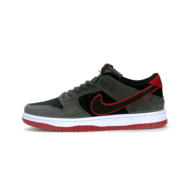 NIKE SB ZOOM DUNK LOW PRO IW Мужская обувь для скейтбординга повседневные кроссовки низкие Нескользящие дышащие кроссовки - Цвет: RED