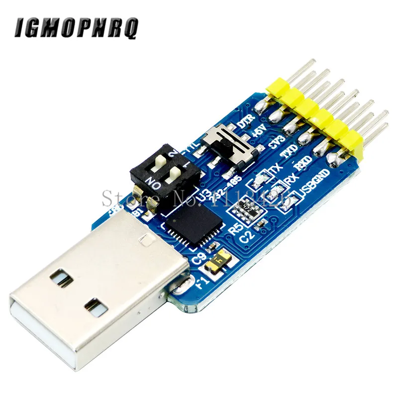 CP2102 USB к UART TTL RS232 RS485 взаимный преобразователь 6 в 1 модуля последовательный