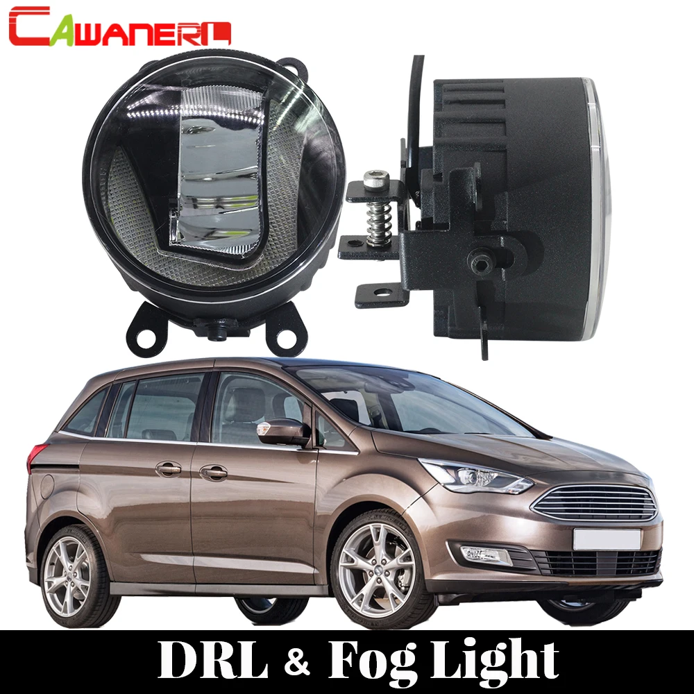 

Cawanerl для Ford Grand C-Max MPV 2010-2015 автомобильный Стайлинг светодиодный ные Противотуманные фары Дневные ходовые огни DRL Белый 12 в высокие яркие 2 шт.