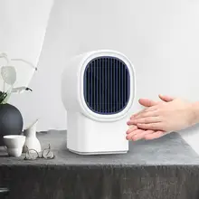 Портативный мини горячий и холодный ветер электрический воздухонагреватель сенсорный выключатель небольшой обогреватель радиатора плита для зимнего офиса бытовой путешествия