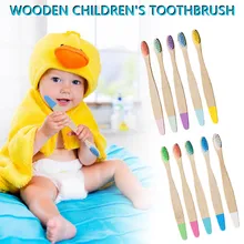 Бамбуковая зубная щетка 5/10 детская Экологически чистая бамбуковая зубная щетка из мягкого волокна для чистки зубов бамбуковая зубная щетка с мягкой щетиной