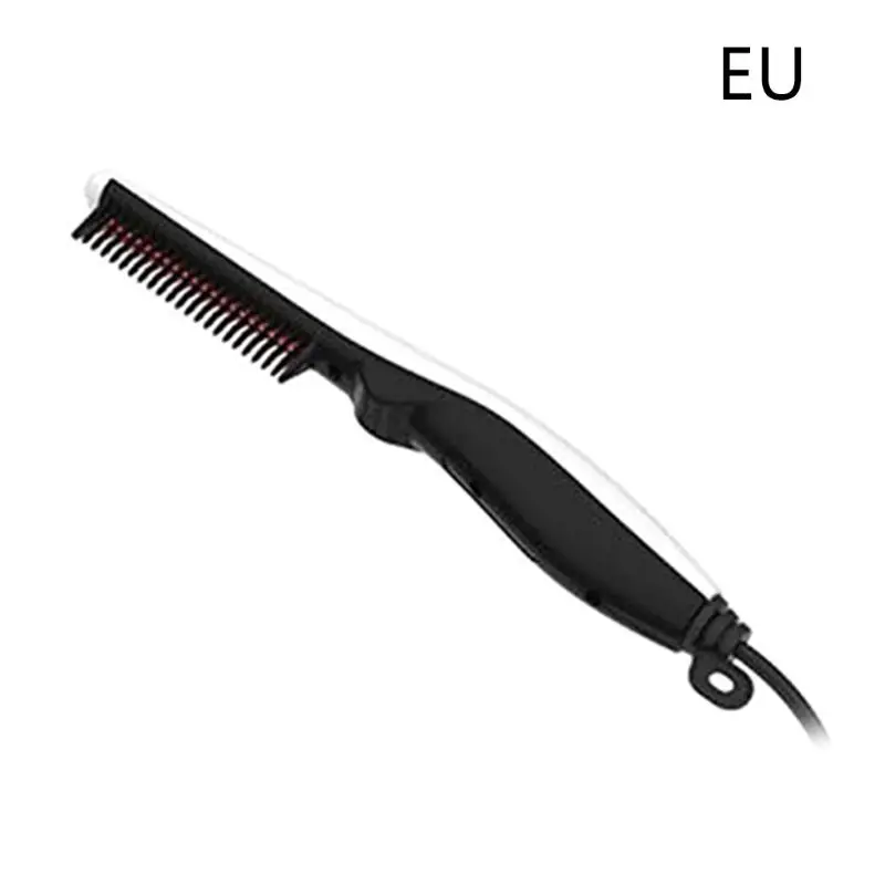 Многофункциональная расческа для завивки электрическая щетка расчески для бороды выпрямитель для волос для мужчин X7YB