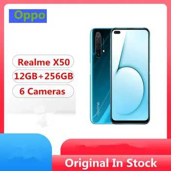 

DHL Fast Delivery Realme X50 5G Cell Phone Snapdragon 765G Android 10.0 6.57" 120Hz 12GB RAM 256GB ROM 64.0MP 20X Zoom
