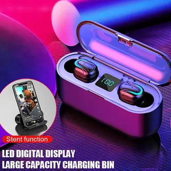 

TWS Wireless Bluetooth Earphones 8D Stereo Headset Provide High-Speed Data Transmission with LED Display Charge Box