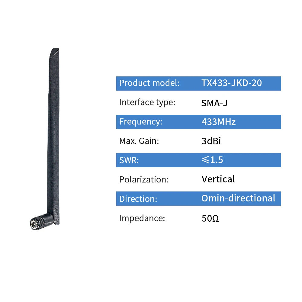 433MHz External Antenna Lora 433M Omni Antenna SMA Male for Long Range DTU Module Antena TX433 2