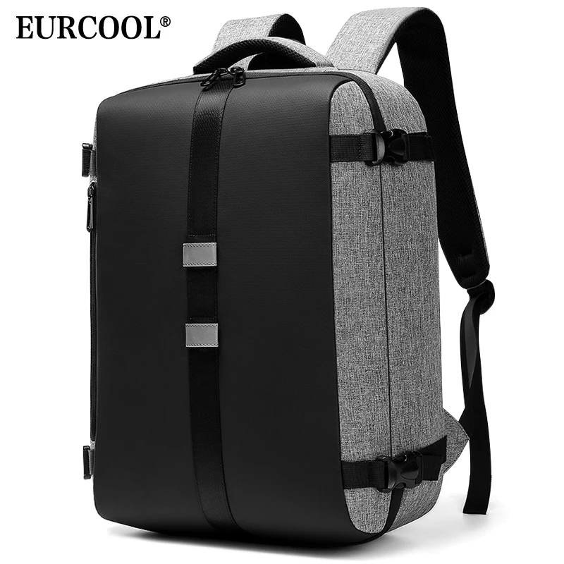 EURCOOL, мужской рюкзак, подходит для 15,6 дюймов, для ноутбука, usb, зарядка, многослойная, космическая, дорожная, мужская сумка, большая емкость, Mochila, рюкзаки n1932