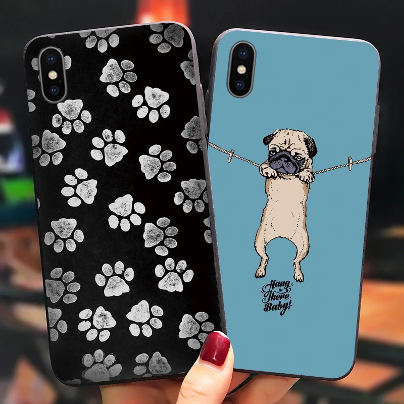 dog foot For OPPO Reno Ace K5 2Z 2F A5 caracasa R11 R15 R17 pro cover A1K A9 2020 Z 2 10X Realme 3 X Lite 5 Q XT X2 case | Мобильные