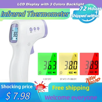 

2020 Infrared Thermometer Forehead Body Non-Contact Thermometer Baby Adult Outdoor Home Digital Infrared Fever Ear Thermometer