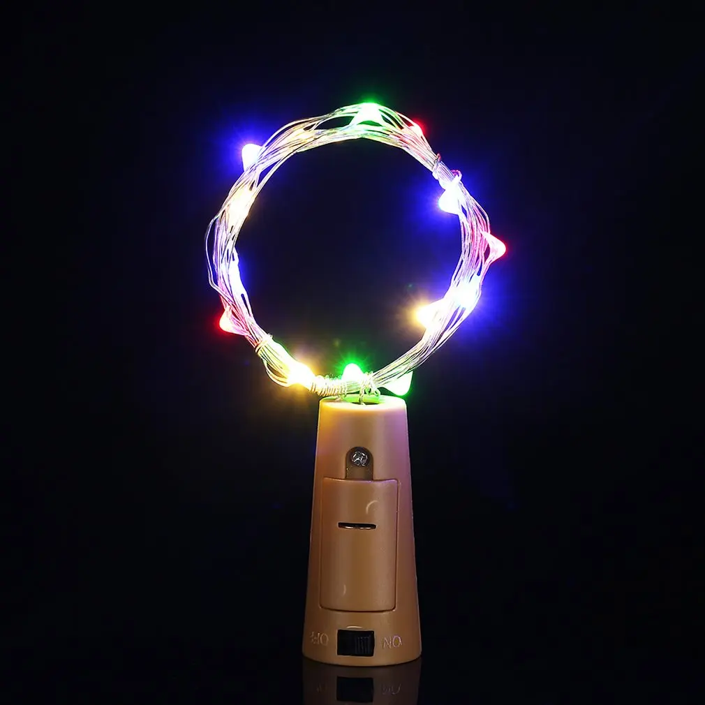 

15 LED Copper Wire String Light with Bottle Stopper Led Lights Decoration Fairy Lamp Party Home Christmas Wedding Decoration