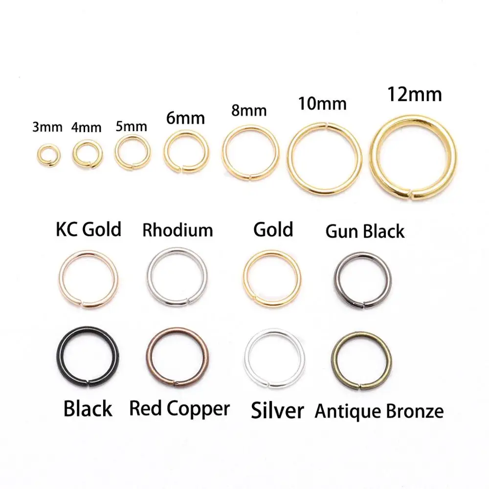 Rose Gold Open Jump Rings - Jewelry Making Connectors (Bulk Pack)