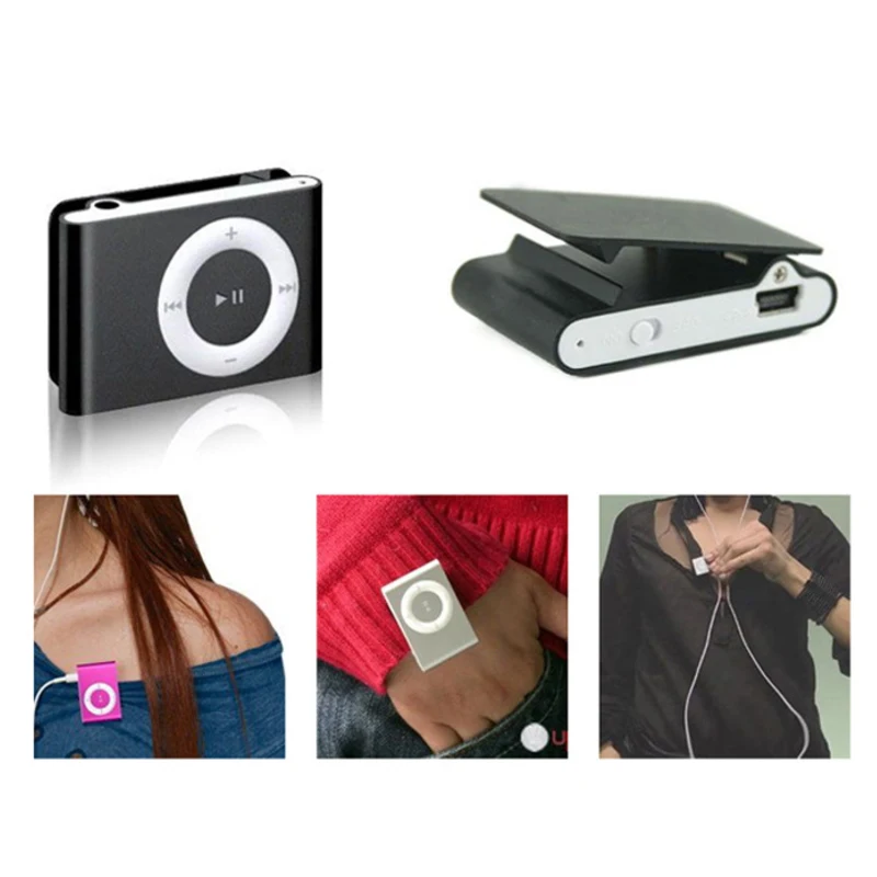 Большой продвижение зеркало портативный MP3-плеер Мини Клип MP3-плеер Водонепроницаемый Спорт MP3 плейер Волкман lettore MP3