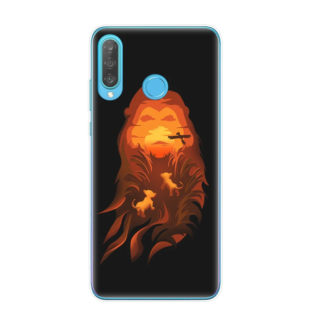 Cartoon Lion King nala simba timon Phone Cases for Huawei P30 P20 Mate 20 Lite Pro P8 P9 P10 Lite Cover Coque Etui fundas