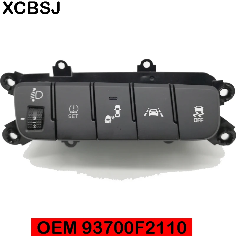 

for hyundai elantra AD 2017Instrument lamp anti slip side line auxiliary lane deviation switch OEM 93700F2110