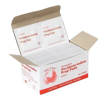

800 pcs Portable Povidone-Iodine Prep Pad Sealed Disposable Wound Pad for Outdoor Travel Home
