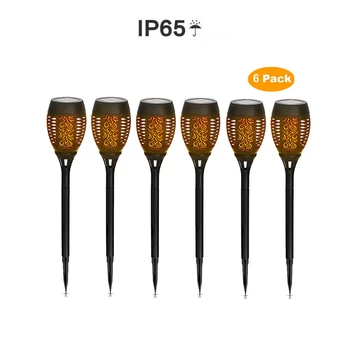 

2-8pcs Solar Flame Light Flickering lawn lamp Soft Light Control Solar Flame Light Dance Flame Design Outdoor Waterproof Garden