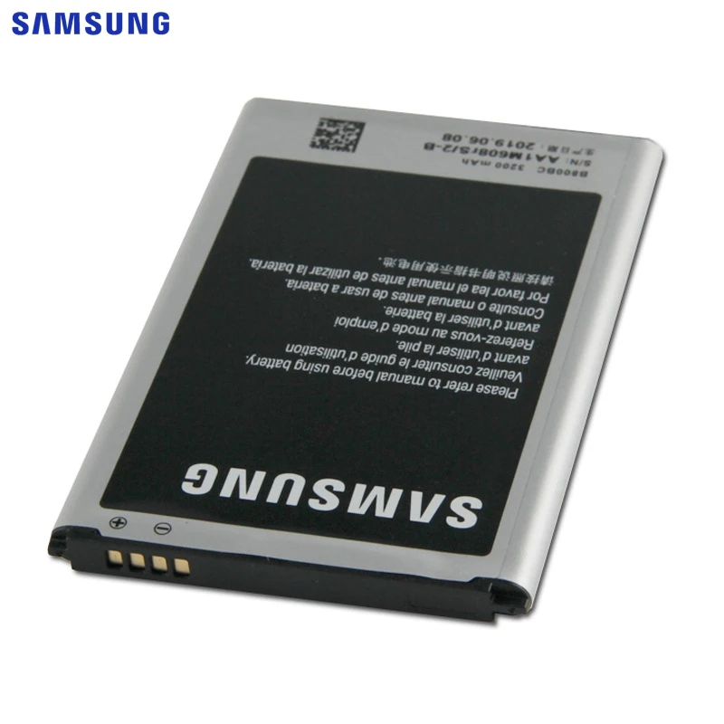 Оригинальная батарея samsung B800BE B800BC для samsung GALAXY NOTE 3 Note3 N9006 N9005 N900 N9009 N9008 N9002 NFC 3200 мАч Аутентичные