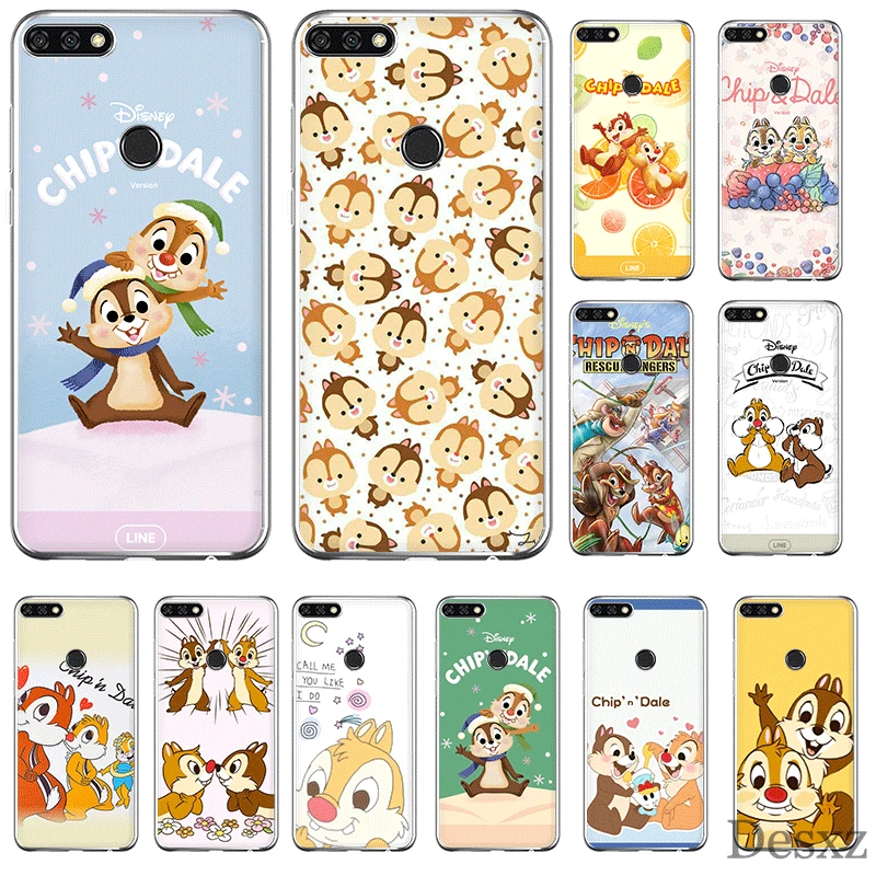 

Mobile Phone Case TPU for Huawei P30 P20 P10 P8 P9 Lite Pro P Smart Z Plus Cover Love Chip n Dale