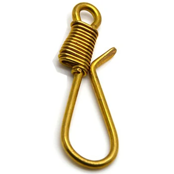 

3-4/9'' olid Brass Fishhook keychain shackle Hooks for Straps Bags Belting Key wallet Key holder Key chain Key charms Bag