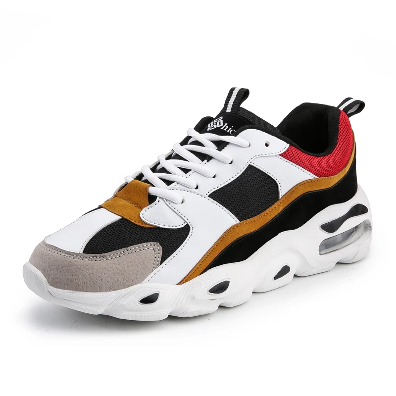 Brown sneaker men Мужские кроссовки на толстой подошве; обувь для папы; обувь на высокой платформе; мужские кроссовки; классические брендовые черные и белые кроссовки; мужские кроссовки на платформе; Новинка - Цвет: Brown sneaker men