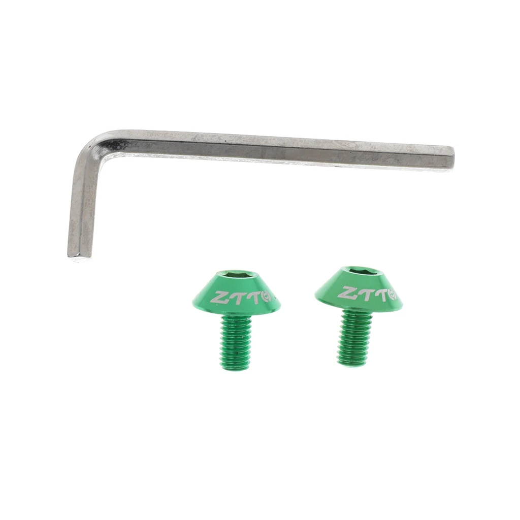 2pcs Aluminum Alloy Water Bottle Cage Bolts Bike Hex Socket Screws Accessories Lightweight Easy to Carry