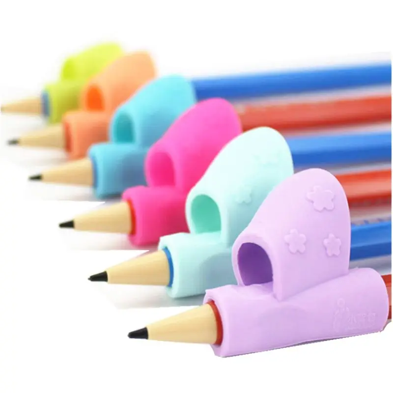 

6pcs Writing Corrector Pencil Grip Montessori Toys for Children Kids Learning