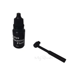 Deluxe Turntable Stylus and Record Cleaning Kit with Carbon Fiber Brush and Cleaning Solution (02 Stylus Brush Set)