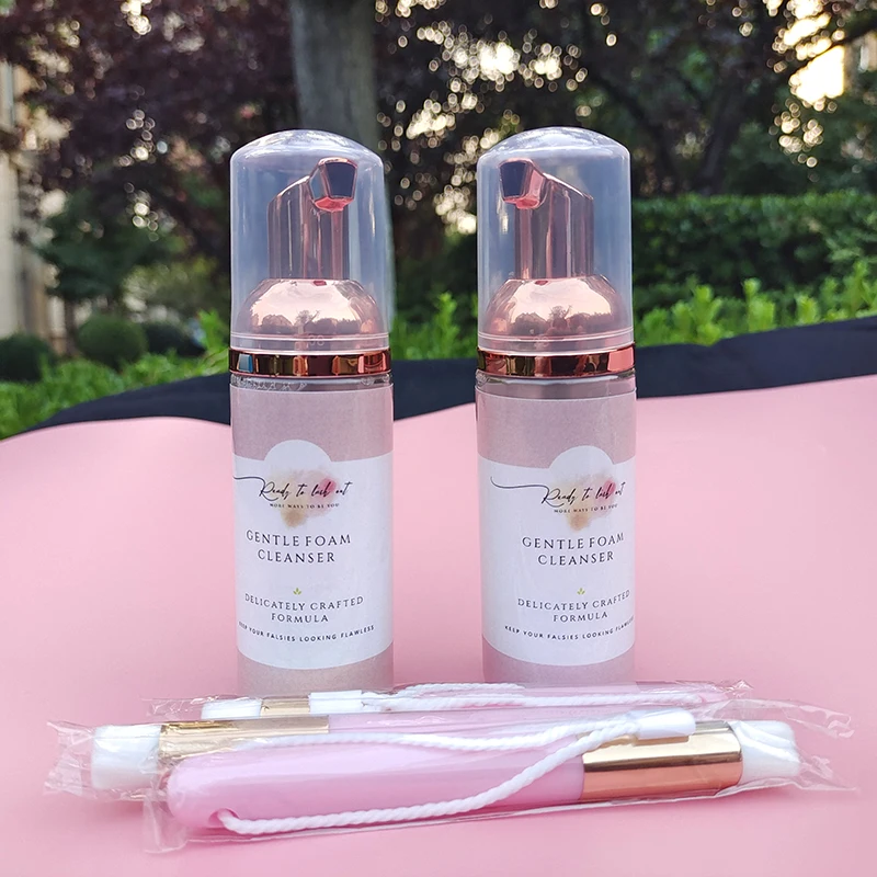 Lash Cleanser Shampoo for Eyelash Extension Wholesale Clean Tools No Irritation Eyelash Foam Soap Bluk Private Label Shampoo 2