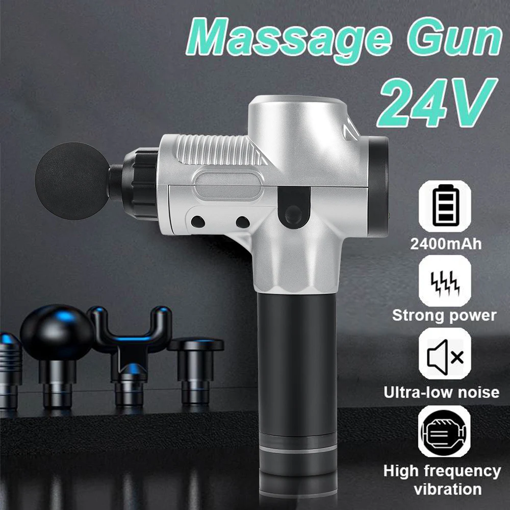 

Percussion Vibration Therapy Muscle Massage Gun Deep Tissue Massager Exercising Muscle Pain Relief