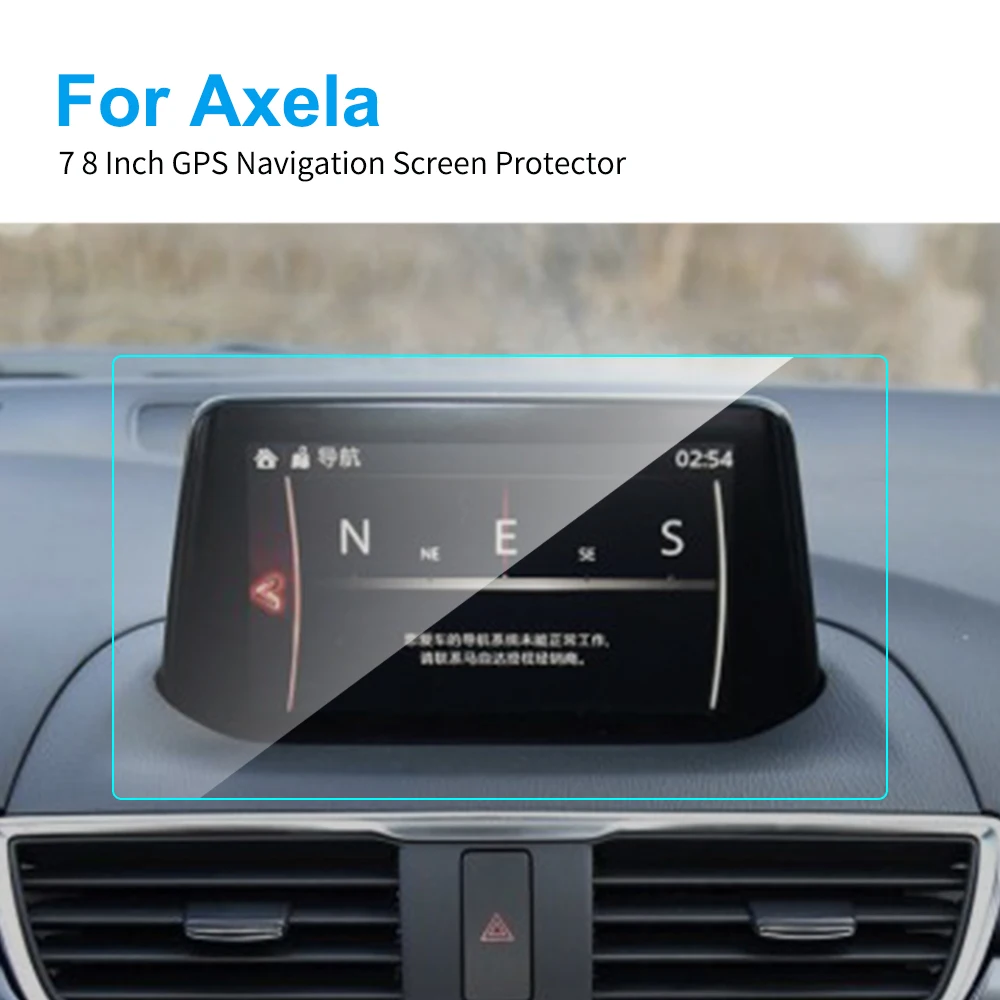 

7 8 Inch for Mazda 3 Axela Car GPS Navigation Tempered Glass Screen Protector Steel Portective LCD Touch Screen Auto Accessories