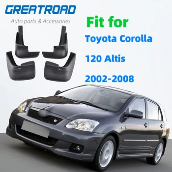 

Molded Mud Flaps For Toyota Corolla 120 Altis 2002-2008 Sedan Mudflaps Splash Guards Mud Flap Mudguards 2003 2004 2005 2006 2007