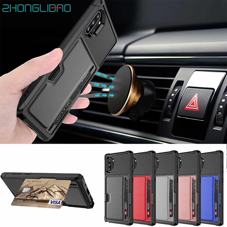 

Wallet Case for Samsung Galaxy Note 10 S10 S9 Plus S10e Leather Card Holder Cover for Samsung Note 9 Shockproof Armor Carcasa