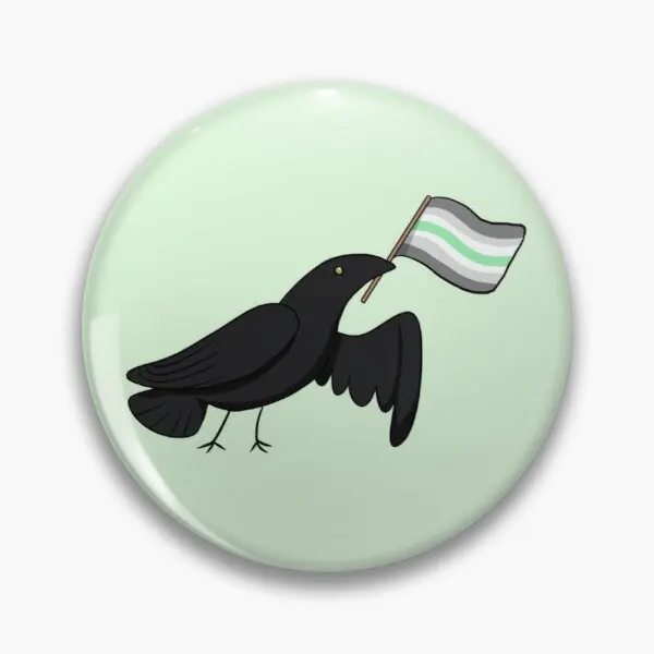 Pride Corvids Agender Soft Button Pin Creative Gift Decor Fashion Cartoon Brooch Badge Clothes Lapel Women Funny Collar | Дом и сад