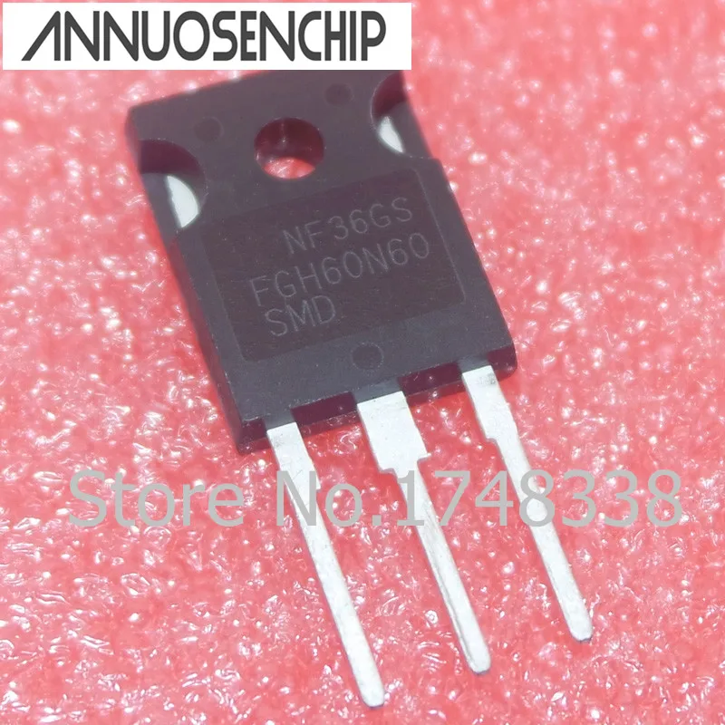 10PCS FGH60N60SMD 60N60 600V 60A TO247 IGBT NEW ORIGINAL bjt transistor transistors kit mosfet transistor igbt single pipe