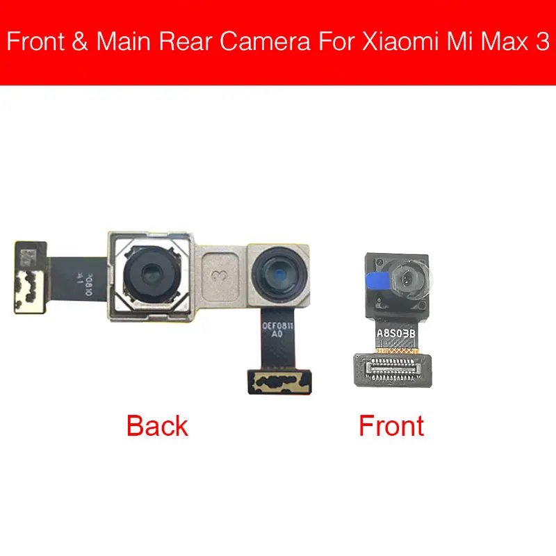 Main Back Rear Camera For Xiaomi Mi Mix Max 2 2S 3 Front Camera Flex Cable Facing Model Cell Phone Replacement Tested