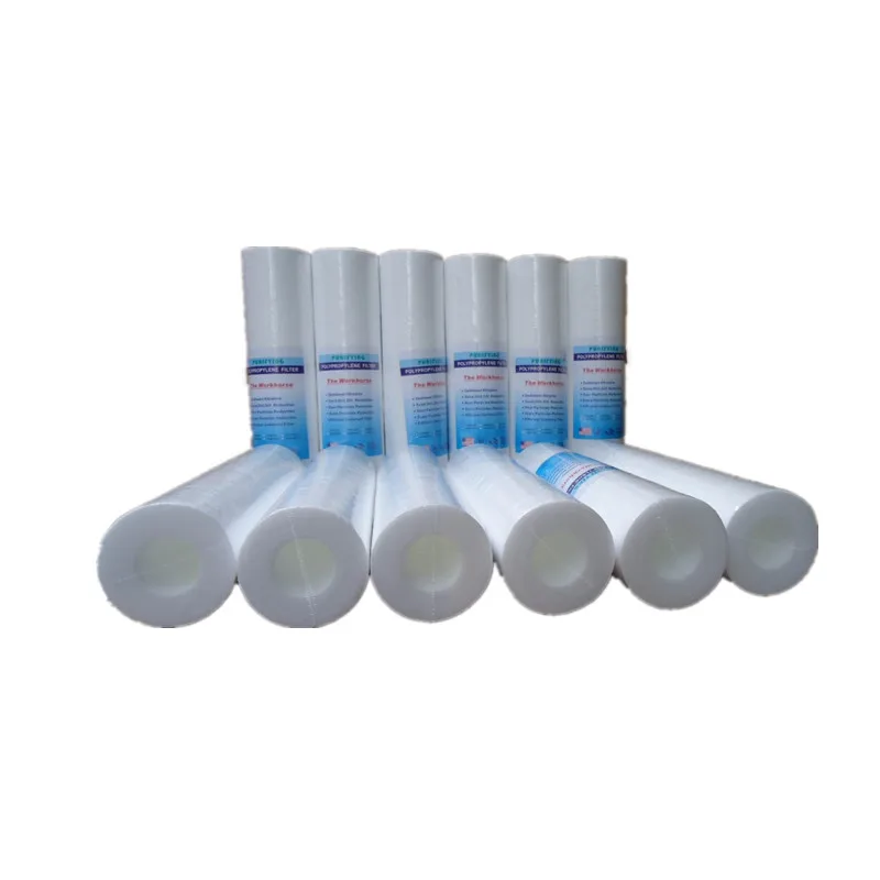 3pcs Real New Household Water Sediment Polypropylene Filter 10" 50 Micron Pp Water Replacement Cartridge