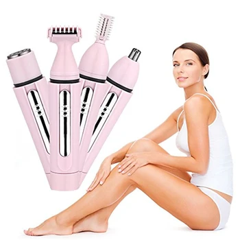 

4 in 1Portable Electric Hair Remover Nose Hair Trimmer Eyebrow Trimmer Painless Female Facial Hair Remover