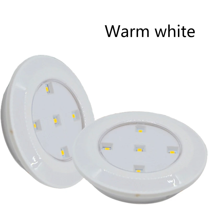 Warm White 2 режима затемнения Светодиодная подсветка под шкаф с пультом дистанционного управления на батарейках светодиодный шкаф светильник s для шкаф для одежды ванная светильник ing - Цвет: Warm White
